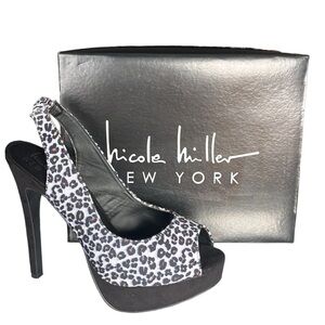Nicole Miller Whirlwind leopard print stiletto